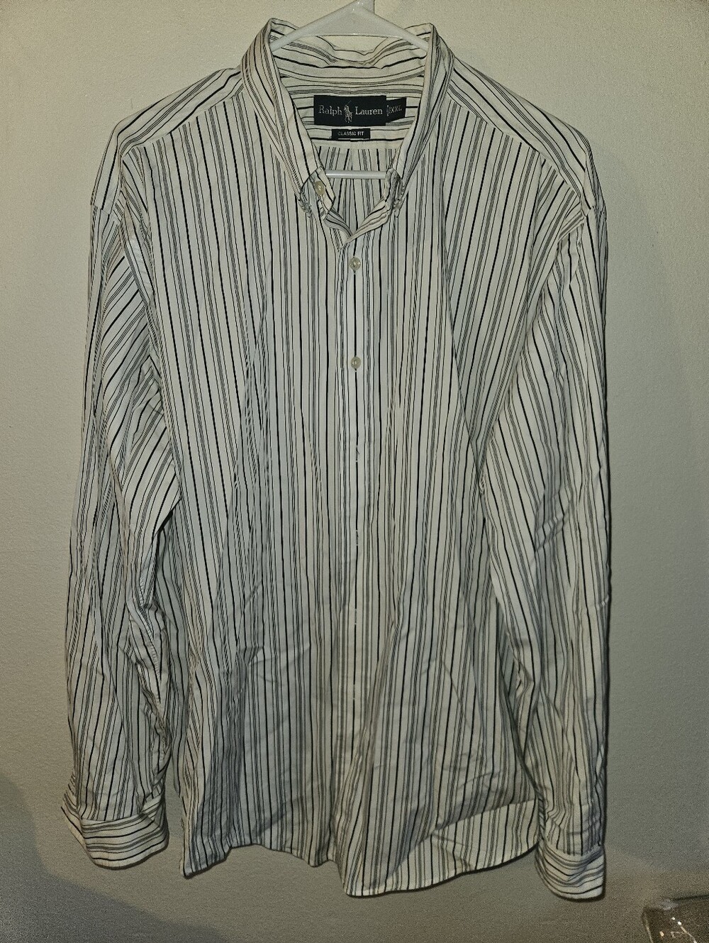 Ralph Lauren Mens Striped Dress Shirt Size Xxl